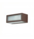 Nemesis Surface-Mounted Wall Light IP54 Frontal E27 15W Grey