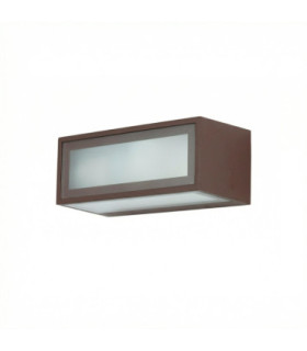 Nemesis Surface-Mounted Wall Light IP54 Frontal E27 15W Grey
