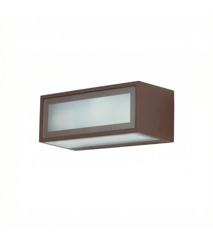 Nemesis Surface-Mounted Wall Light IP54 Frontal E27 15W Grey
