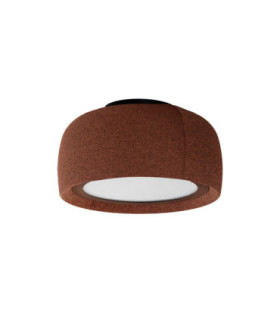 Gong Pendant Microprisma Ø340 LED 15W 4000K Silk Grey Cream Fabric