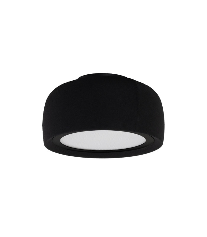 Gong Surface-Mounted Ceiling Light Microprisma Ø340 LED 18.7W 3000K Mahogany Brown
