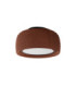Gong Surface-Mounted Ceiling Light Microprisma Ø340 LED 18.7W 3000K Silk Grey