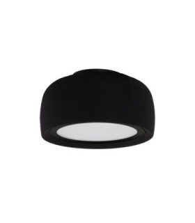 Gong Surface-Mounted Ceiling Light Microprisma Ø340 LED 18.7W 4000K Mahogany Brown