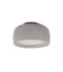 Gong Surface-Mounted Ceiling Light Microprisma Ø340 LED 18.7W 4000K Black