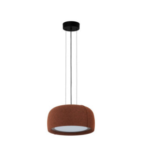 Gong Surface-Mounted Ceiling Light Microprisma Ø340 LED 18.7W 4000K Silk Grey
