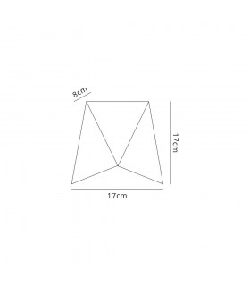 Wall Down Lamp, 1 x 7W LED, 3000K, 610lm, IP54, White, Gold - 2