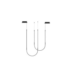 Tubs Pendant Modular Pendant Lineal Double With Arch LED 41.7W 2700K On-Off Black