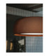 Gong Pendant LED 28W 3000K Silk Grey Cream Fabric-2