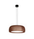 Gong Pendant LED 28W 4000K Silk Grey Cream Fabric-1