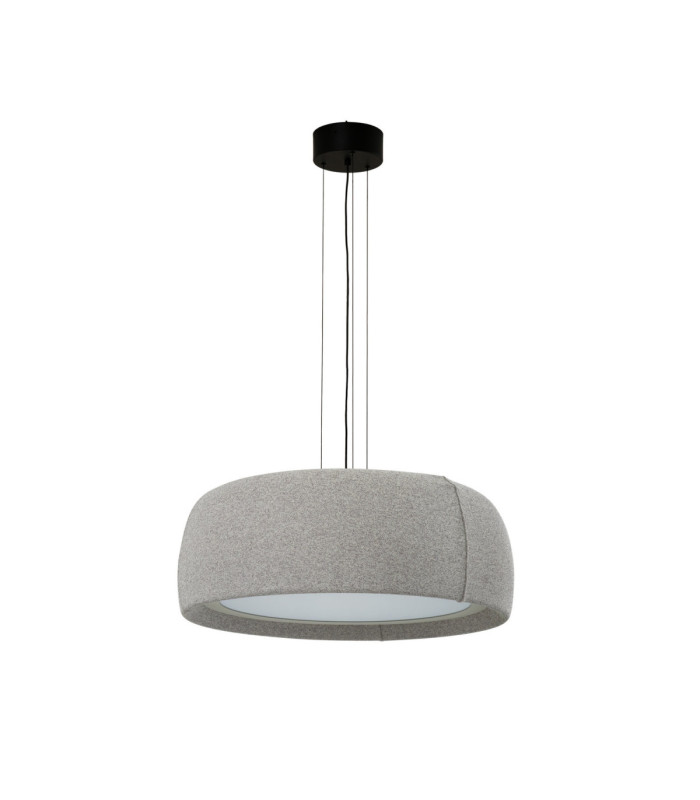 Gong Pendant Opal LED 28W 3000K Black Fabric