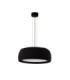 Gong Pendant Opal LED 28W 4000K Mahogany Brown Fabric