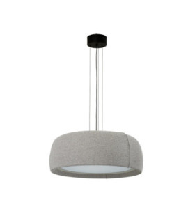 Gong Pendant Opal LED 28W 4000K Black Fabric