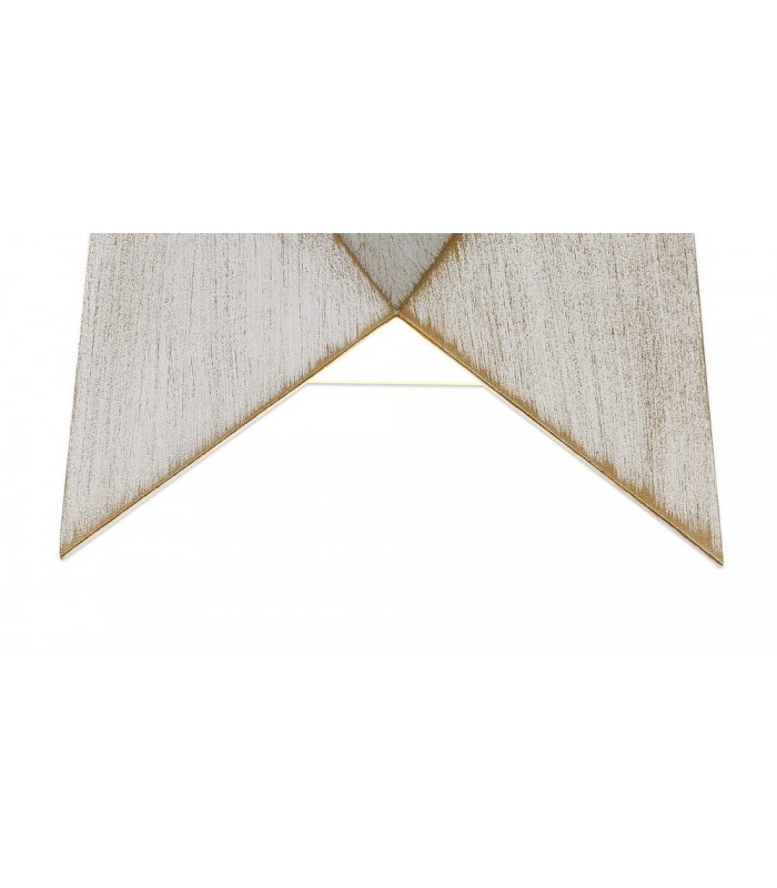 Wall Down Lamp, 1 x 7W LED, 3000K, 610lm, IP54, White, Gold - 6