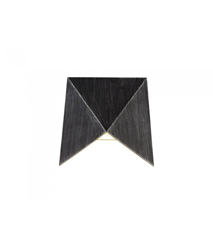 Wall Down Lamp, 1 x 7W LED, 3000K, 610lm, IP54, Black, Silver - 1