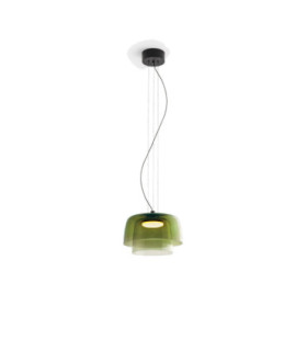 Levels Pendant 2 Tiered Ø320mm + Ø220mm LED 19W CCT 2700-3000-4000K Grey