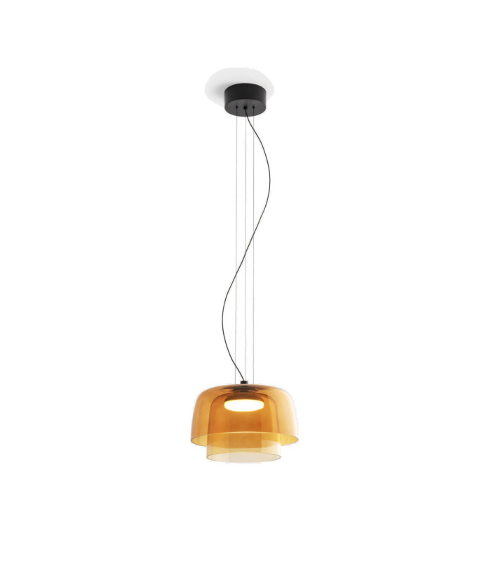 Levels Pendant 2 Tiered Ø320mm + Ø220mm LED 19W CCT 2700-3000-4000K Green