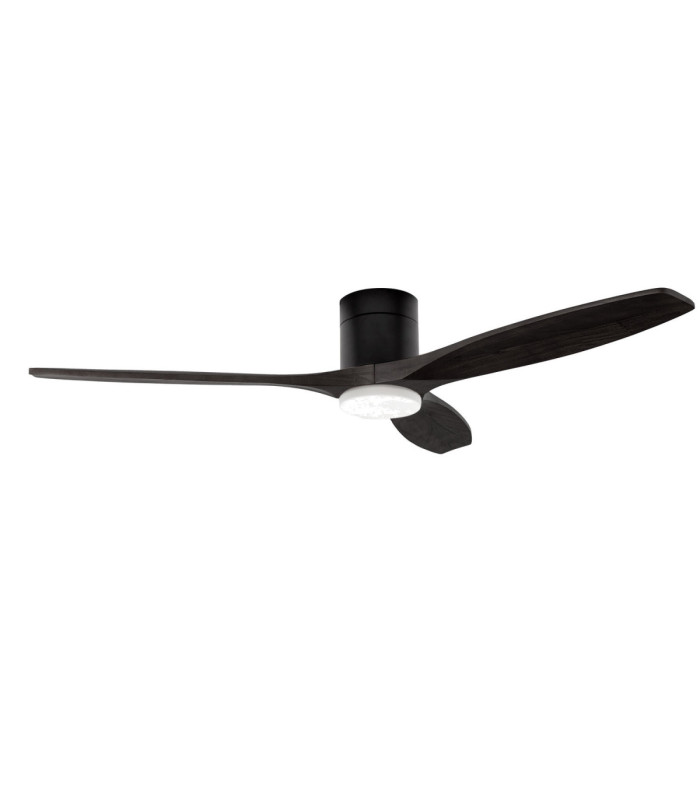 Stem Ceiling Fan Evo Ø1220mm Tube LED 20.2W CCT 3000-4000-5000K On-Off Black Dark Brown Blades