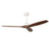 Stem Ceiling Fan Evo Ø1220mm White Light Brown Blades
