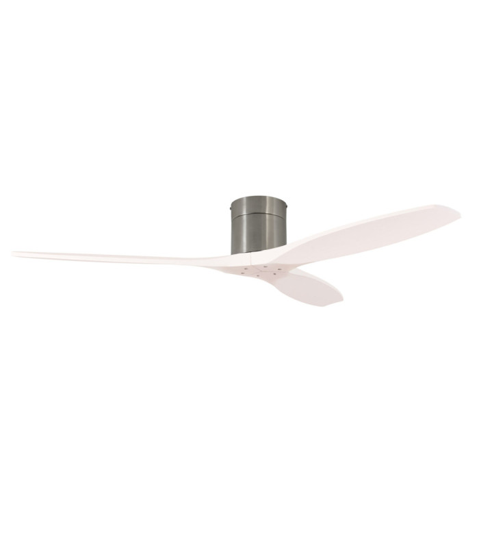 Stem Ceiling Fan Evo Ø1220mm Tube LED 20.2W CCT 3000-4000-5000K On-Off Satin Nickel Dark Brown Blades