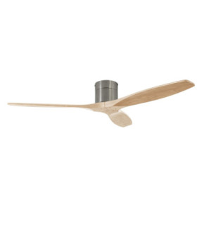 Stem Ceiling Fan Evo Ø1220mm Tube Satin Nickel Black Blades