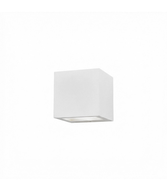 Mini Surface-Mounted Wall Light IP54 Cube LED 5.5W 2700K On-Off Urban Grey