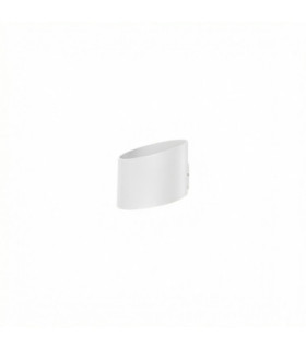 Cut Surface-Mounted Wall Light IP54 LED 9.8W 2700K On-Off Urban Grey