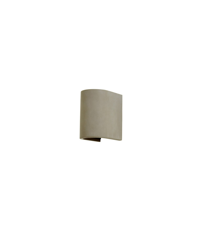 Aren Surface-Mounted Wall Light IP66 Cone GU10 8W Sand Concrete
