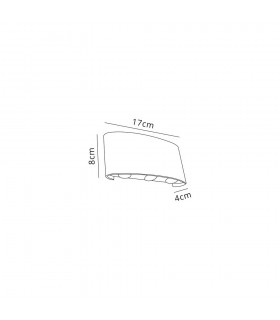 Up & Downward Lighting Wall Lamp, 6 x 1W LED, 3000K, 500lm, IP54, Black, Gold - 2