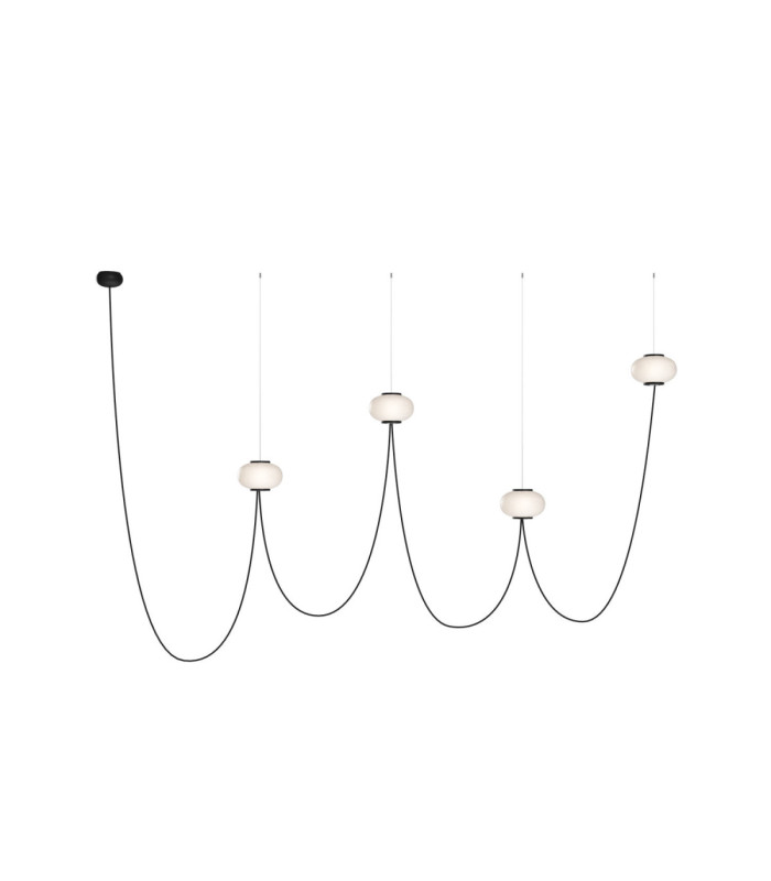Hop Pendant Double With One Shade LED 11W 2700K Black-1