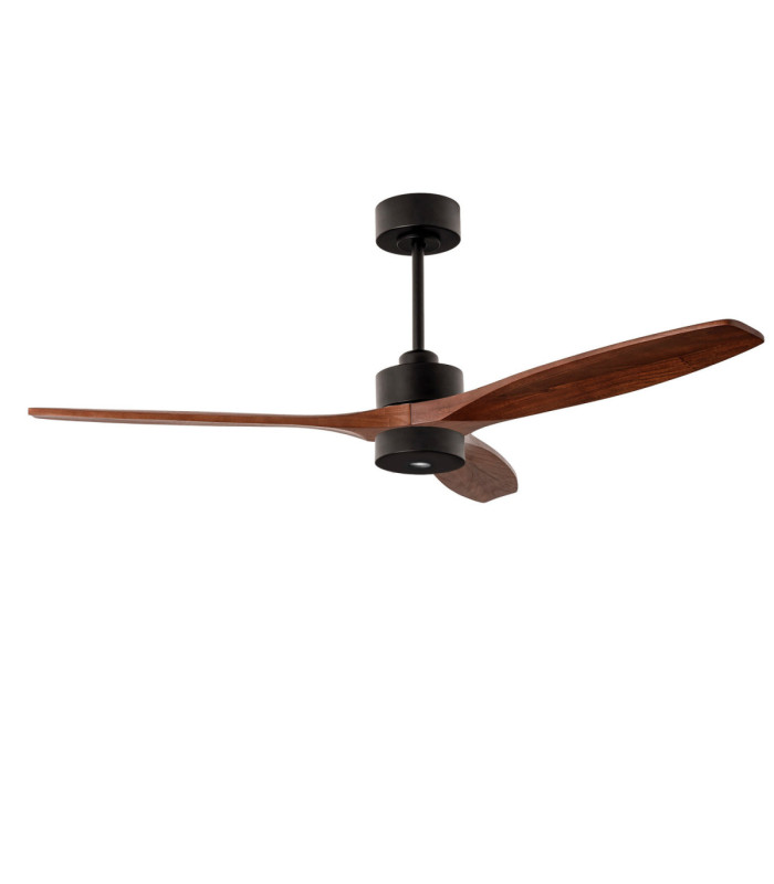 Stem Ceiling Fan Evo Ø1320mm Play LED 13W 2700K On-Off Black Light Brown Blades