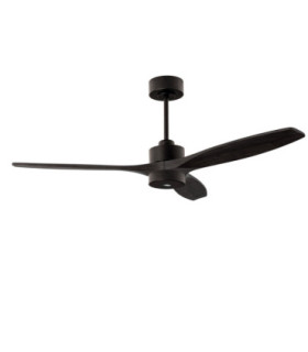 Stem Ceiling Fan Evo Ø1320mm Play LED 13W 2700K On-Off Black Dark Brown Blades