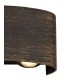 Up & Downward Lighting Wall Lamp, 6 x 1W LED, 3000K, 500lm, IP54, Black, Gold - 5