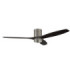 Stem Ceiling Fan Evo Ø1320mm Tube Play LED 13W 2700K On-Off Satin Nickel Dark Brown Blades
