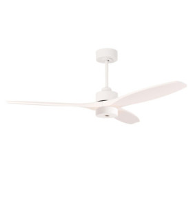 Stem Ceiling Fan Evo Ø1320mm Tube Play LED 13W 2700K On-Off Satin Nickel Black Blades
