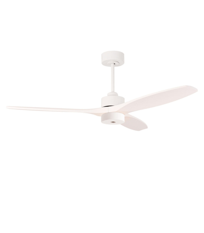 Stem Ceiling Fan Evo Ø1320mm Tube Play LED 13W 2700K On-Off Satin Nickel Black Blades