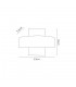 Up & Downward Lighting Wall Lamp, 2 x 5W LED, 3000K, 850lm, IP54, Sand White - 2