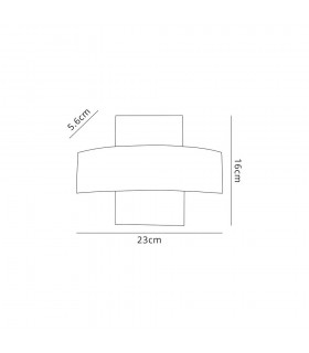 Up & Downward Lighting Wall Lamp, 2 x 5W LED, 3000K, 850lm, IP54, Anthracite - 2