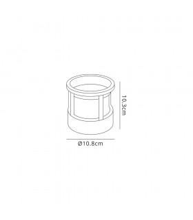 Round Downlight, 1 x 6W LED, 3000K, 360lm, IP54, Anthracite - 2