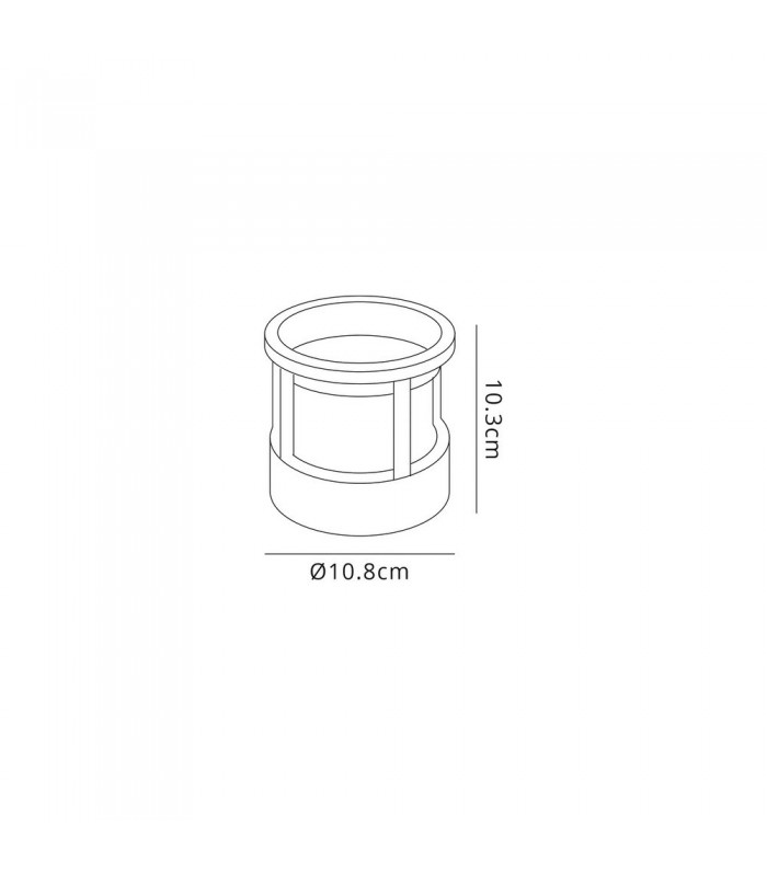 Round Downlight, 1 x 6W LED, 3000K, 360lm, IP54, Anthracite - 2