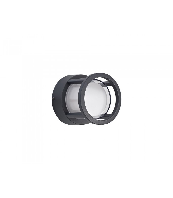 Round Downlight, 1 x 6W LED, 3000K, 360lm, IP54, Anthracite - 3