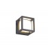 Square Downlight, 1 x 6W LED, 3000K, 360lm, IP54, Anthracite - 1