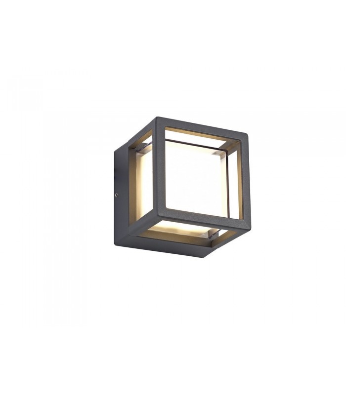 Square Downlight, 1 x 6W LED, 3000K, 360lm, IP54, Anthracite - 1