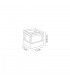 Square Downlight, 1 x 6W LED, 3000K, 360lm, IP54, Anthracite - 2