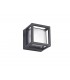 Square Downlight, 1 x 6W LED, 3000K, 360lm, IP54, Anthracite - 3