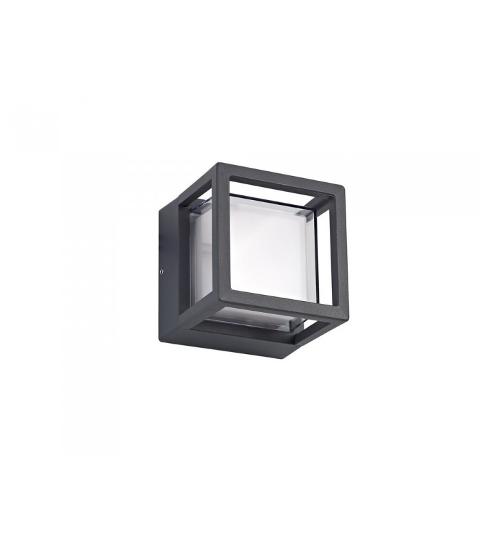 Square Downlight, 1 x 6W LED, 3000K, 360lm, IP54, Anthracite - 3