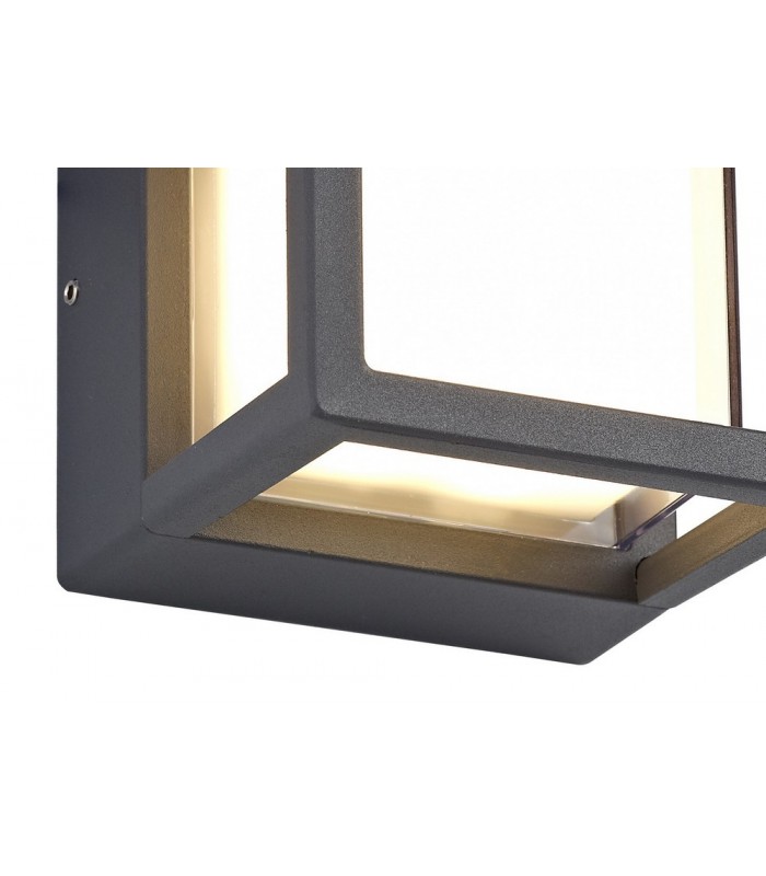 Square Downlight, 1 x 6W LED, 3000K, 360lm, IP54, Anthracite - 5