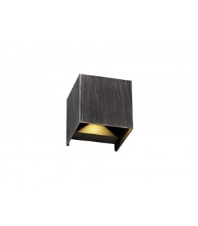 Up & Downward Lighting Wall Lamp, 2 x 3W LED, 3000K, 400lm, IP54, Black, Silver - 1