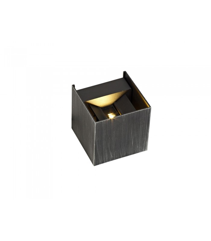 Up & Downward Lighting Wall Lamp, 2 x 3W LED, 3000K, 400lm, IP54, Black, Silver - 4