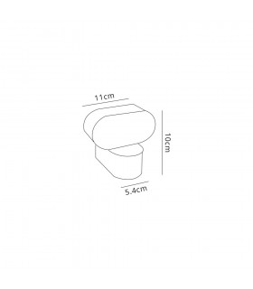 1 Light Adjustable Wall Lamp, 1 x 6W LED, 3000K, 400lm, IP54, Anthracite - 2