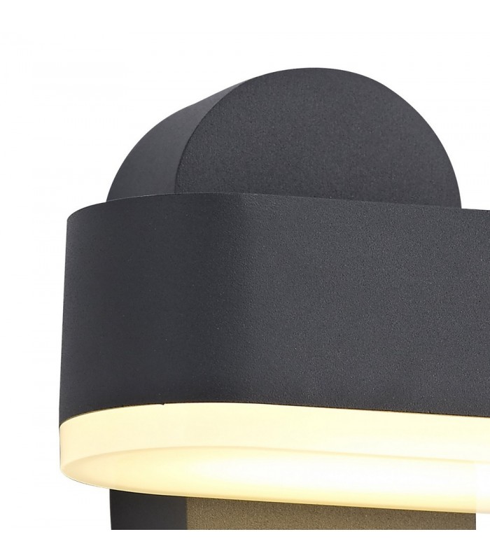 1 Light Adjustable Wall Lamp, 1 x 6W LED, 3000K, 400lm, IP54, Anthracite - 5